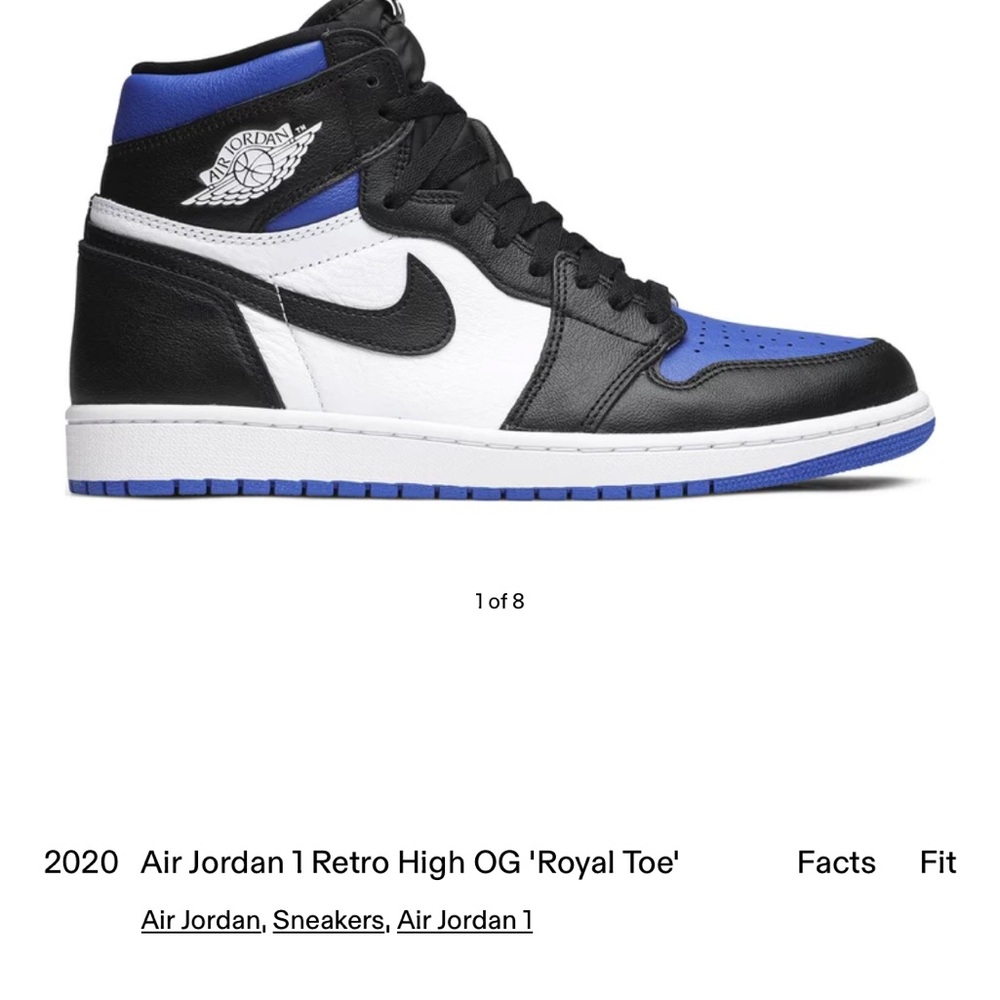 Air Jordan 1 retro high OG royal toe